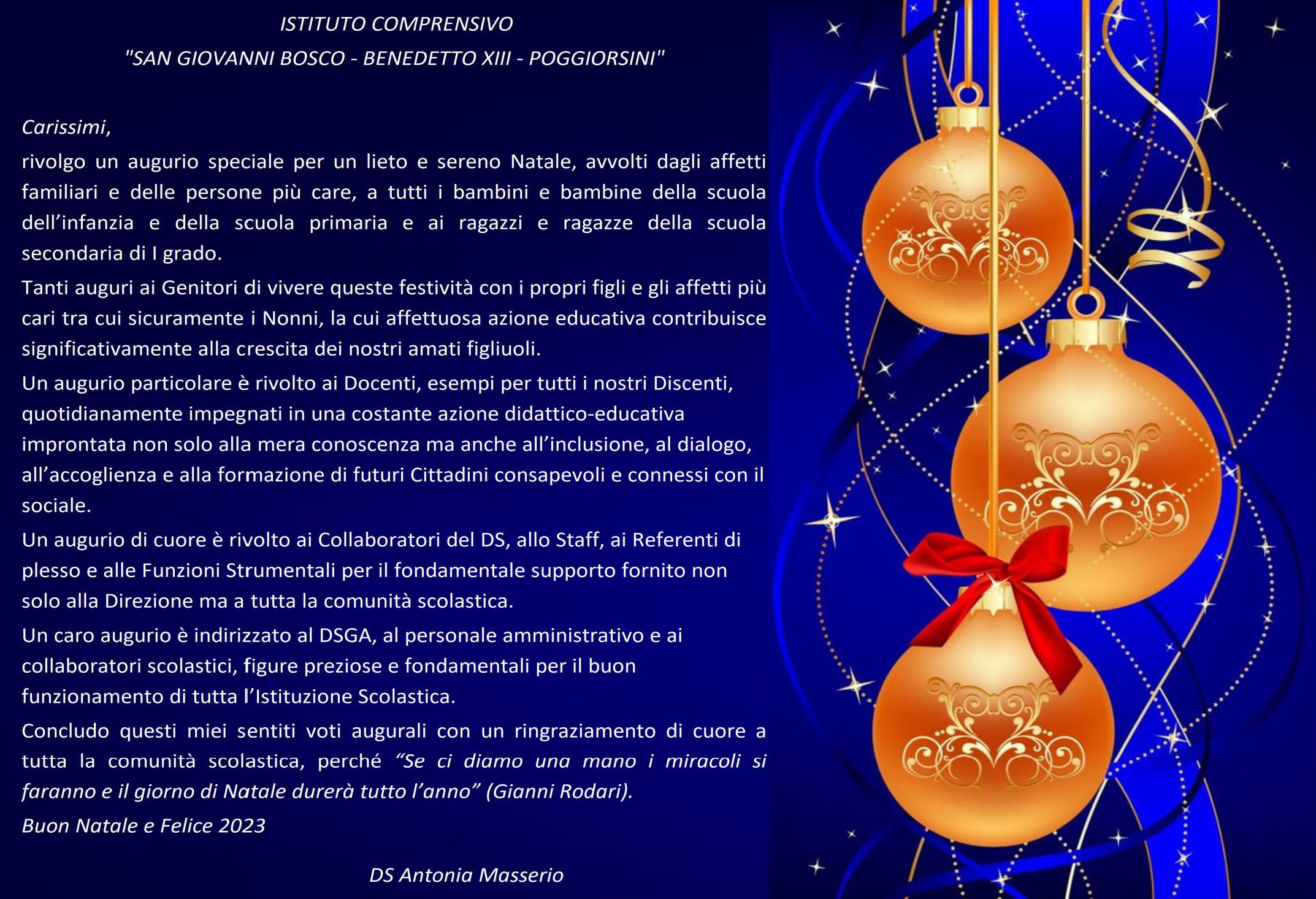 Auguri di Buon Natale 2022 DS